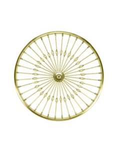 26 Steel Front Wheel Twisted Cage 36 Spoke 8gGold 3/8...